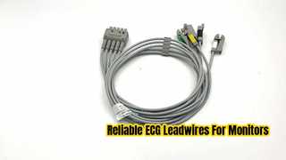 GE Ref:412681-003 Multi-Link ECG Leadwire Group Set,5 -Lead,Grabber,IEC 74 CM / 29 IN