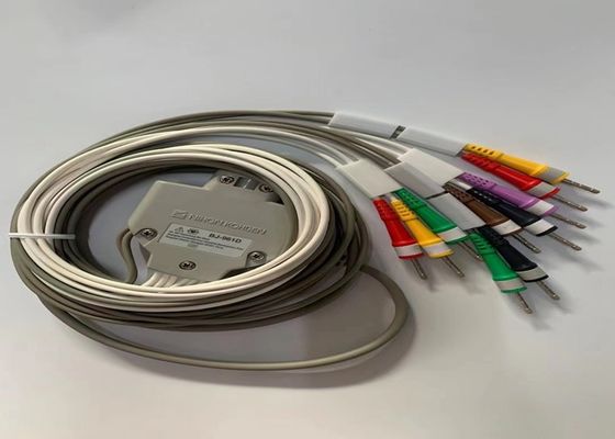 Cáp tiêu thụ thiết bị y tế tiêu chuẩn của EU BJ-961D cho máy điện tim