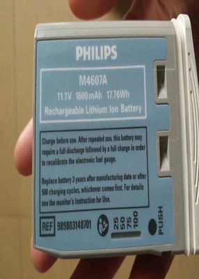 M4607A Pin thiết bị y tế, pin Li-ion có thể sạc lại 11.1V 1600mAh 17.76Wh