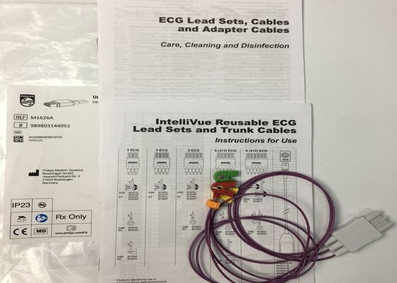 M1626A Cáp thiết bị dẫn điện ECG có thể sử dụng nhiều lần cho bệnh viện
