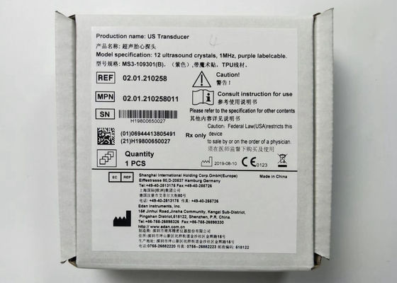 US Transducer Fetal Ultrasound Probe 4 Needle Không thấm nước IPX8 MS3-109301