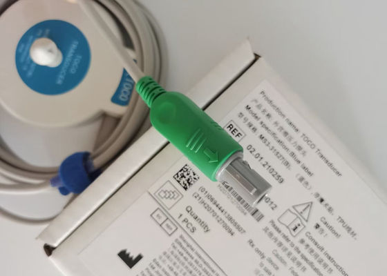 MS3-31527 Toco Transducer Probe 6 Needle Single Slot Blue Ribbon Velcro 2,5m chiều dài