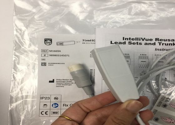 M1669A Interlivue tái sử dụng 3 dây dẫn ECG chì aAMI/IEC 2.7M vật liệu TPU