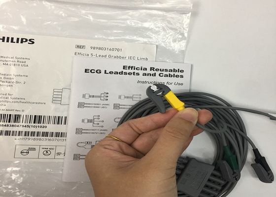 PHLIP Efficia tái sử dụng 5 dây dẫn ECG IEC Limb cho người lớn