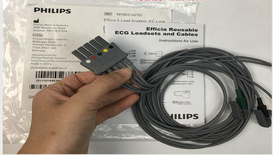 PHLIP Efficia tái sử dụng 5 dây dẫn ECG IEC Limb cho người lớn