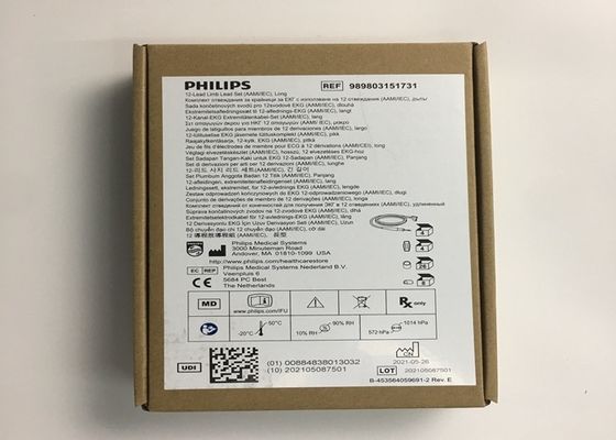 PHLIP ECG phụ tùng thay thế, AMMI IEC 12 dẫn ECG chân tay dẫn 1.4M 989803151731