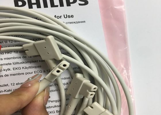 PHLIP ECG phụ tùng thay thế, AMMI IEC 12 dẫn ECG chân tay dẫn 1.4M 989803151731