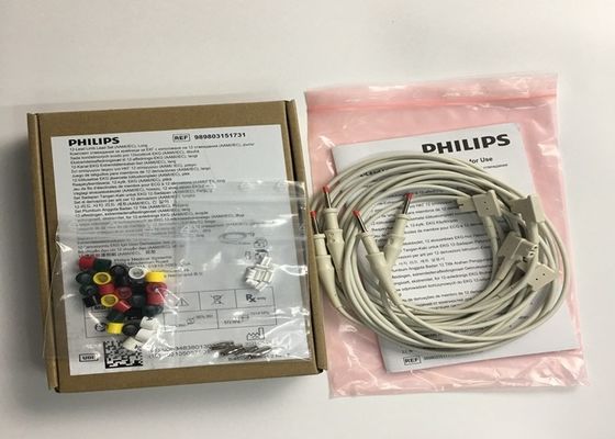 PHLIP ECG phụ tùng thay thế, AMMI IEC 12 dẫn ECG chân tay dẫn 1.4M 989803151731
