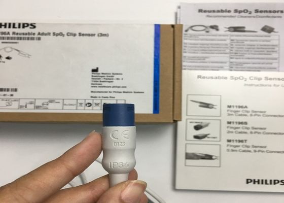 Phlip M1196A ECG phụ tùng thay thế, Finger Clip Sensor 3M Với 8 Pin Connector