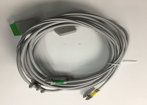 Các bộ phận thay thế ECG Multi Link Cáp 3 dẫn với dây dẫn Grabber tích hợp 3.6M
