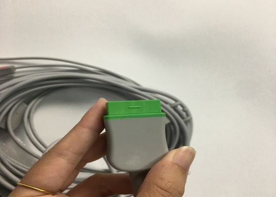 3 dẫn ECG thân cáp 2106309-002 với tích hợp Grabber dẫn dây 12FT