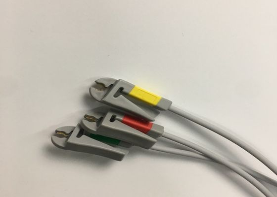 3 dẫn ECG thân cáp 2106309-002 với tích hợp Grabber dẫn dây 12FT