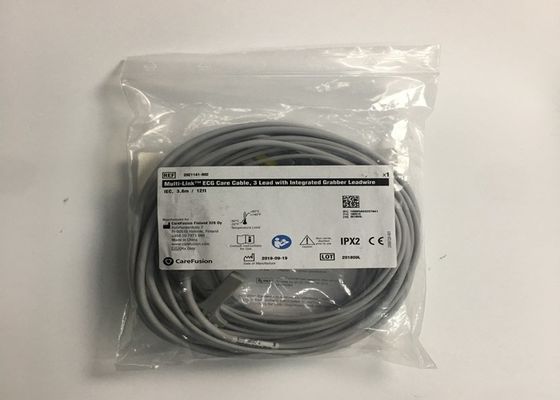 3 dẫn ECG thân cáp 2106309-002 với tích hợp Grabber dẫn dây 12FT