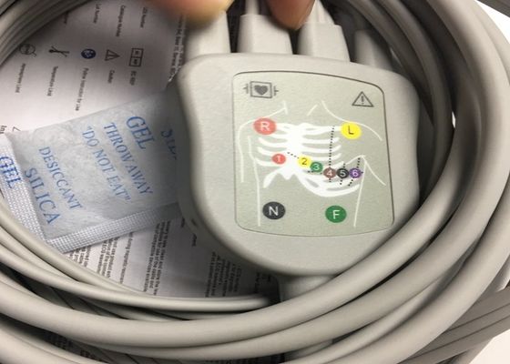 10 Các bộ phận thay thế ECG chì Cáp GE2104726-001 Tiêu chuẩn EU