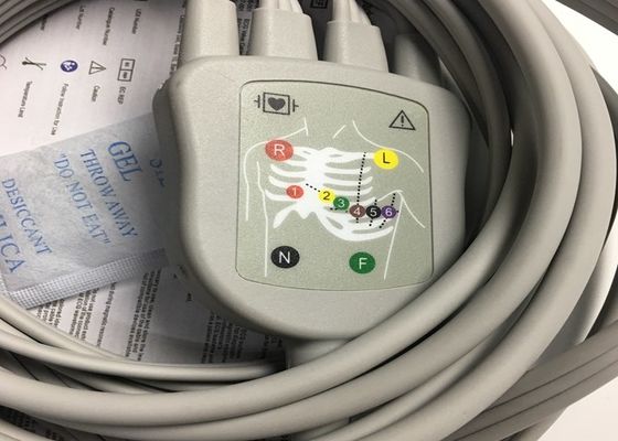 10 Các bộ phận thay thế ECG chì Cáp GE2104726-001 Tiêu chuẩn EU