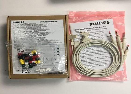 1M 12 dẫn ECG tay tay dẫn 989803151711 cho PHLIP TC30 TC50 TC70 Bệnh nhân theo dõi