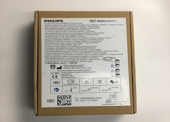 1M 12 dẫn ECG tay tay dẫn 989803151711 cho PHLIP TC30 TC50 TC70 Bệnh nhân theo dõi