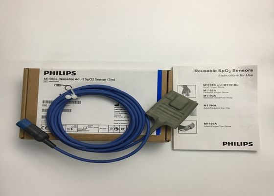 Phlip M1191BL Chiếc thiết bị y tế phụ tùng, cảm biến SpO2 cho người lớn 3M D hình 8 chân