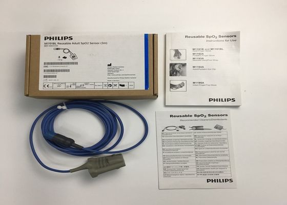 Phlip M1191BL Chiếc thiết bị y tế phụ tùng, cảm biến SpO2 cho người lớn 3M D hình 8 chân