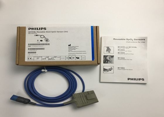 Phlip M1191BL Chiếc thiết bị y tế phụ tùng, cảm biến SpO2 cho người lớn 3M D hình 8 chân