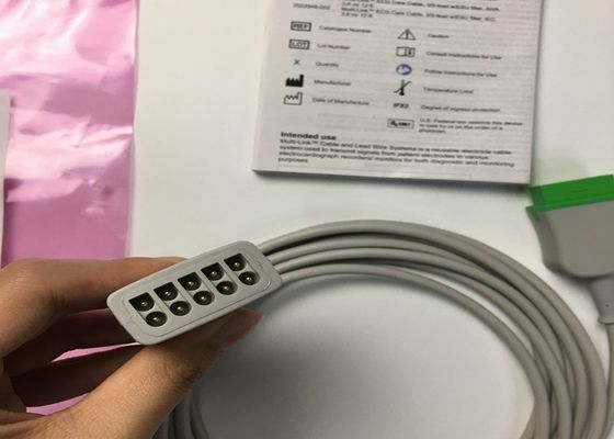 GE Người lớn Multi Link ECG dẫn cáp 3 dẫn 5 dẫn 3.6M 12ft 2017003-001