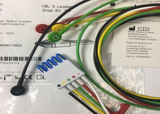 M1645A IntelliVue Thiết bị y tế phụ tùng dây cáp 5 Leadset