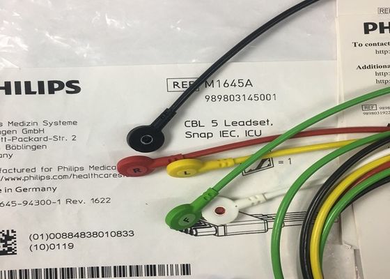 M1645A IntelliVue Thiết bị y tế phụ tùng dây cáp 5 Leadset