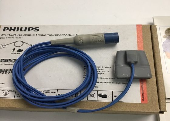 M1192A Cảm biến SpO2 ngón tay nhỏ có thể lấy lại cho trẻ em trưởng thành hình dạng D 8 chân 1,5M