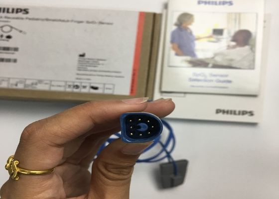 M1192A Cảm biến SpO2 ngón tay nhỏ có thể lấy lại cho trẻ em trưởng thành hình dạng D 8 chân 1,5M