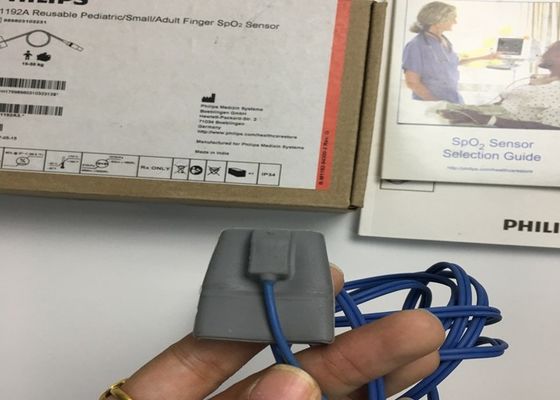 M1192A Cảm biến SpO2 ngón tay nhỏ có thể lấy lại cho trẻ em trưởng thành hình dạng D 8 chân 1,5M