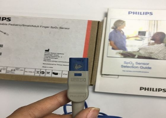 M1192A Cảm biến SpO2 ngón tay nhỏ có thể lấy lại cho trẻ em trưởng thành hình dạng D 8 chân 1,5M