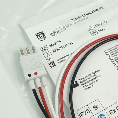 REF M1673A PHILIP Kiểm tra bệnh nhân CBL 3 Leadset Snap AAMI ICU PN 989803145111