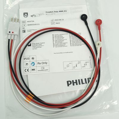 REF M1673A PHILIP Kiểm tra bệnh nhân CBL 3 Leadset Snap AAMI ICU PN 989803145111