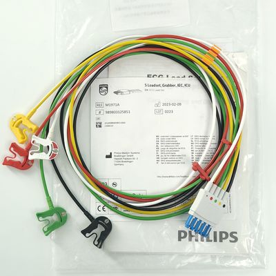 PHILIP Bệnh nhân theo dõi thiết bị y tế tiêu thụ CBL 5 Leadset Grabber IEC ICU REF M1971A 989803125851