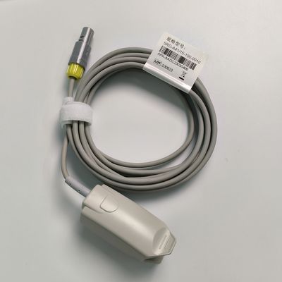 Bộ đệm ngón tay trưởng thành tích hợp Máy thăm dò oxy máu với 5 kim kết nối màu vàng PN 15-100-0010