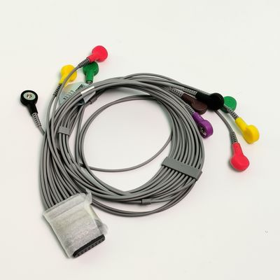 Động lực Holter ECG gốc dây dẫn 12 nút dẫn loại REF EL10NISH01 IPN 01.57.471450