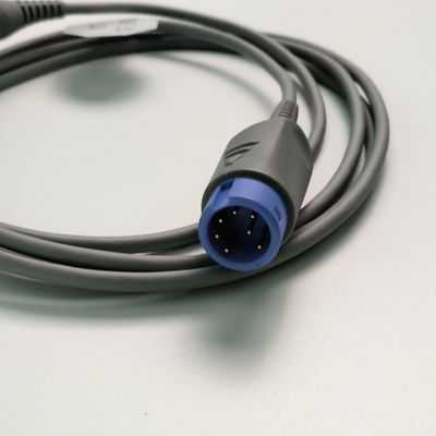 REF SHEC3 Cáp mở rộng oxy máu 2M Đầu tròn màu xanh đơn khe 7 chân L 2,0 mét