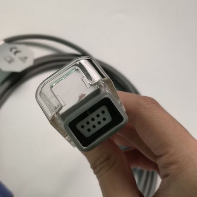 REF SHEC3 Cáp mở rộng oxy máu 2M Đầu tròn màu xanh đơn khe 7 chân L 2,0 mét
