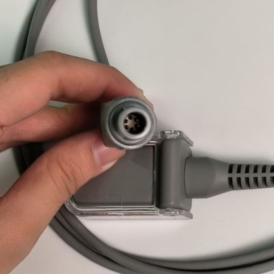 SHEC1 Cáp mở rộng máy dò oxy máu 2M DB9 Adapter To LEMO Plug 6 Pin Double Slot L2.0m