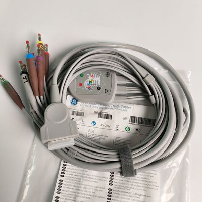 Máy điện tim tích hợp 12 dây chì 15 chân Đầu chuối 4.0 Hướng dẫn ngực 3.2M