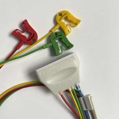 Ba hướng dẫn Clamp tiêu chuẩn châu Âu với kết nối oxy máu ECG 3 dẫn Grabber REF:989803171911