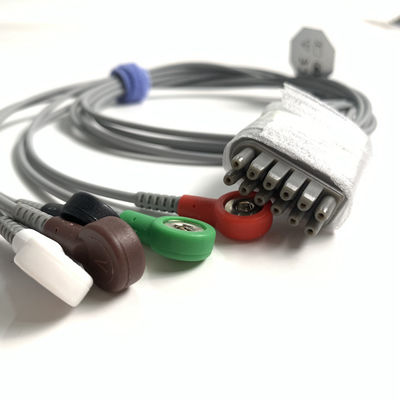 IT20 ECG Telemetry Lead EDAN 5-Lead Snap AHA REF tái sử dụng: EL05DASY1