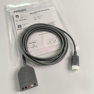 PHILIP Original Efficia 3/5 ECG Trunk Cable, AAMI/IEC. REF: 989803160641