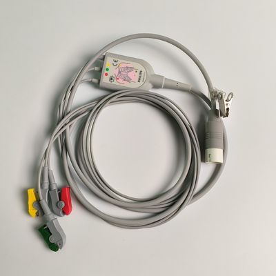 PHILIP Original 3 Lead IEC Leadset. đỏ, xanh lá cây, vàng, 2.6 M Machine End vòng 12 kim PN:989803143171