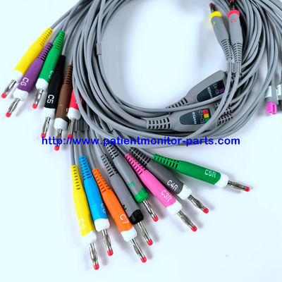 EDAN ECG CABLE 18-Lead 4MM chuối IEC tái sử dụng REF EL16DIB181 IPN 01.57.471394