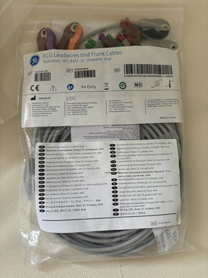GE 2104749-001 -Conjunto 10 Sợi dẫn ECG và cáp thân,AHA