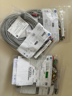 GE 2104749-001 -Conjunto 10 Sợi dẫn ECG và cáp thân,AHA