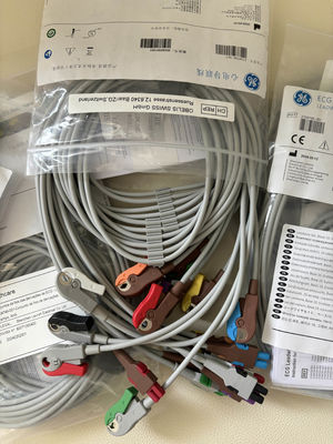 GE 2104749-001 -Conjunto 10 Sợi dẫn ECG và cáp thân,AHA