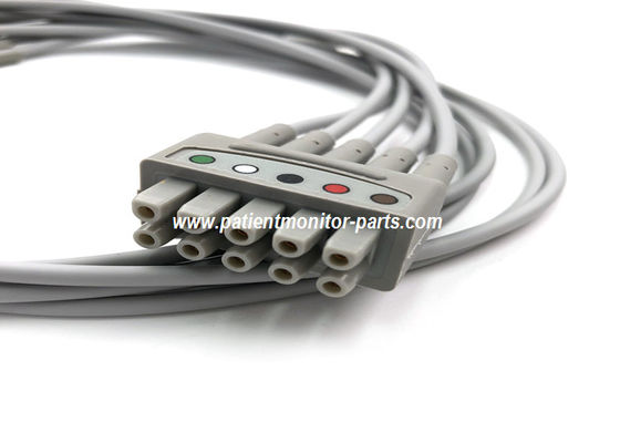 Multi-Link ECG Leadwire Grouped Set,5 Lead Grabber AHA 74CM / 29IN PN 412681-001