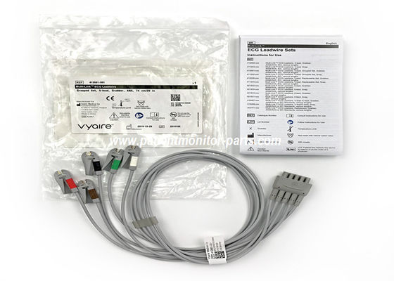 Multi-Link ECG Leadwire Grouped Set,5 Lead Grabber AHA 74CM / 29IN PN 412681-001